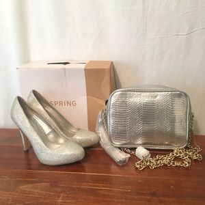 Heels and handbag